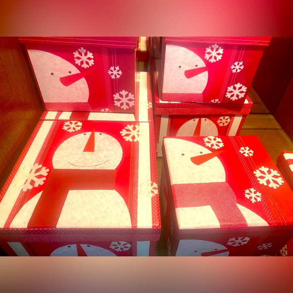 🎅LINDY BOWMAN🎅7 ASSORTED CONTEMPORARY SANTA CLAUS BOXES & 9-CT MINI BOWS NWT🎁 - Picture 6 of 10